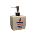 Bình đựng dầu gội sữa tắm khách sạn nhựa resin cát trắng dáng thang BNRESVU