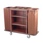 Xe đẩy khách sạn dọn buồng phòng khách sạn 2 túi XDKS03