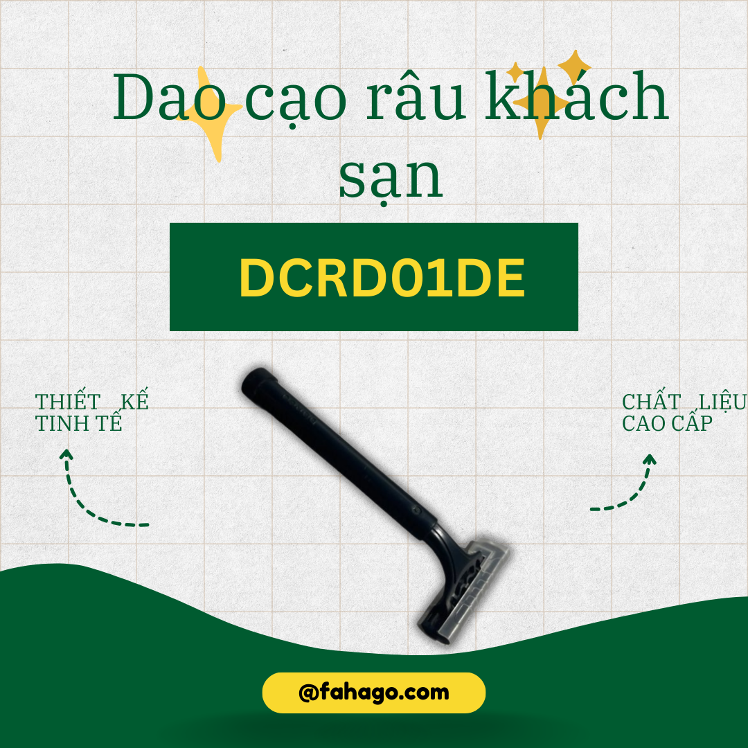 Dao cạo râu khách sạn Dorco cán tròn đen DCRD01DE