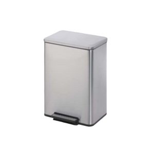 Thùng rác khách sạn để trong phòng giậm chân inox dáng vuông