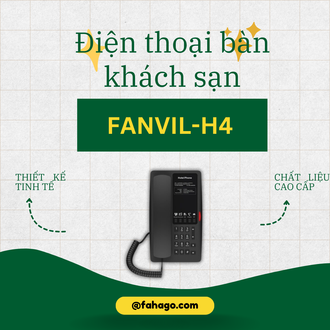 Điện thoại bàn khách sạn FANVIL-H4