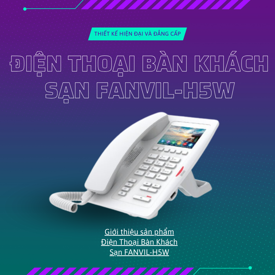 Điện thoại bàn khách sạn FANVIL-H5W