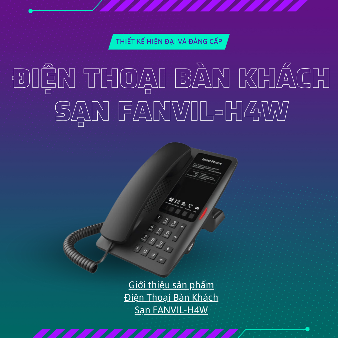 Điện thoại bàn khách sạn FANVIL-H4W