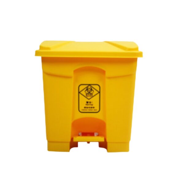 Thùng Rác Nhựa Đạp Chân 30L Màu Vàng
