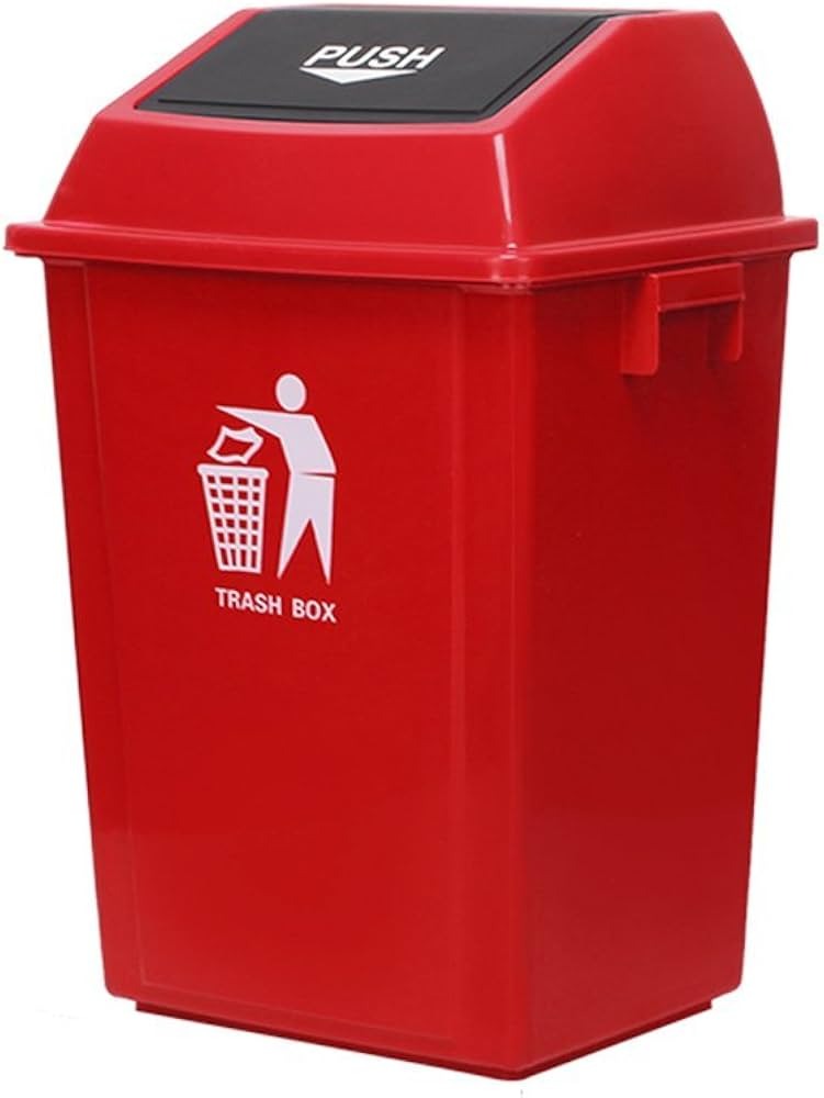 Thùng rác nhựa nắp đẩy 40L