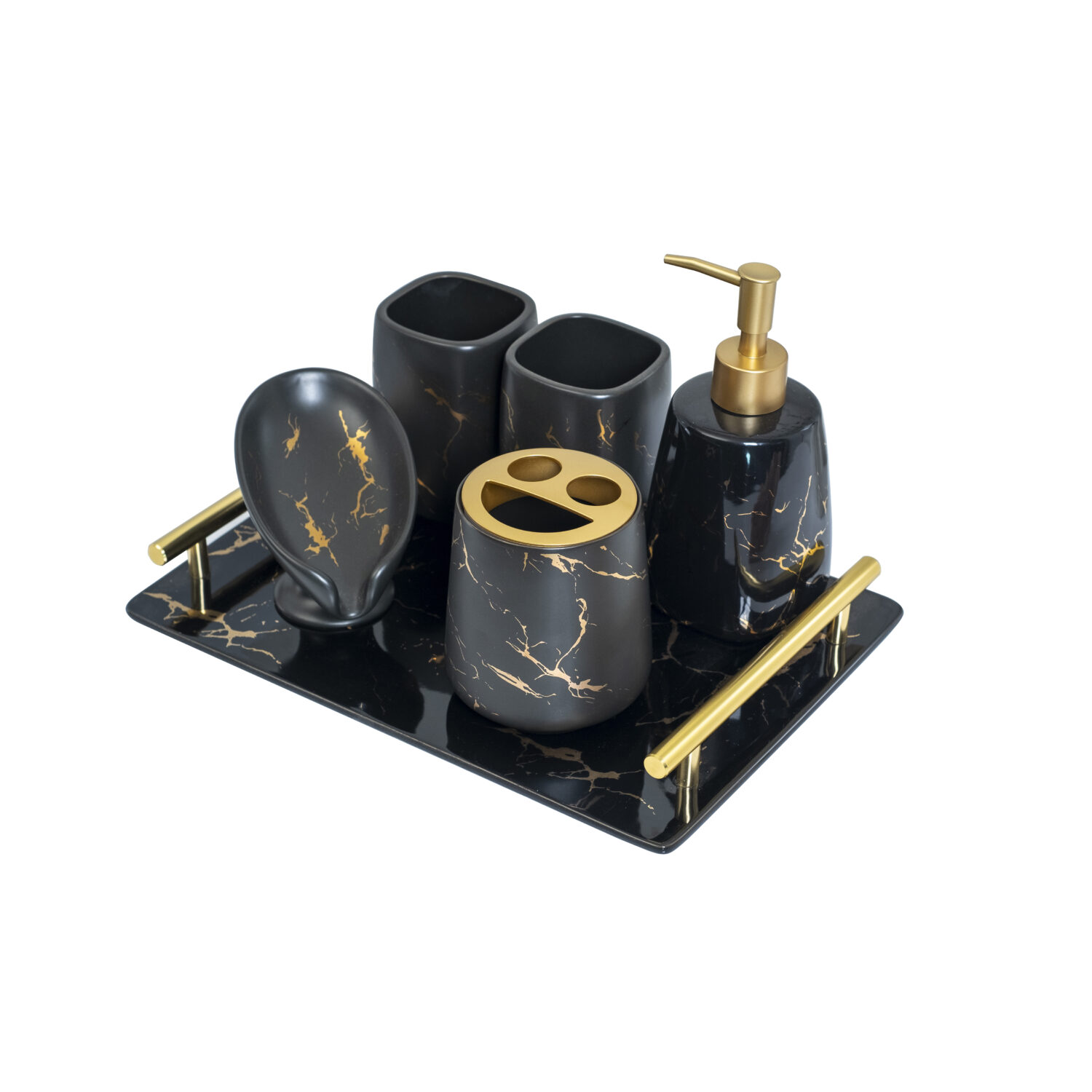 Bộ đồ sứ khách sạn bộ 6 món sứ vân đá LUX-1