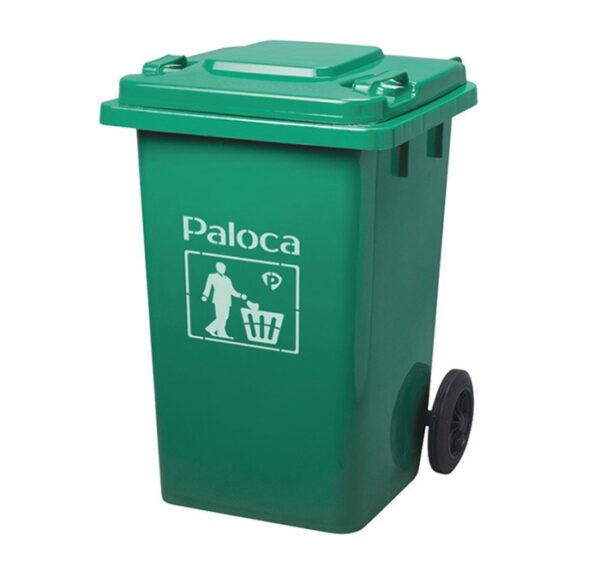 Thùng Rác Nhựa HDPE 80L Xanh Lá