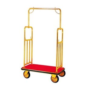 Xe Đẩy Hành Lý Khách Sạn Inox Vàng