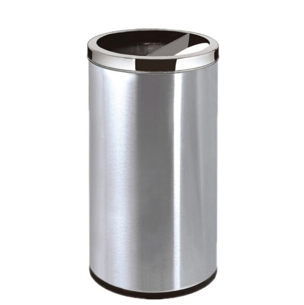Thùng Rác Inox Tròn Có Gạt Tàn Ø30