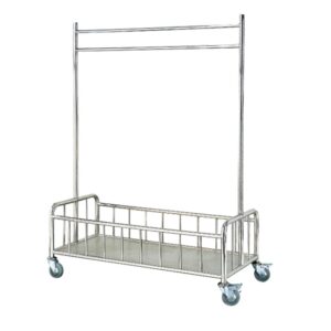 Xe Đẩy Đồ Giặt Là Inox Trắng