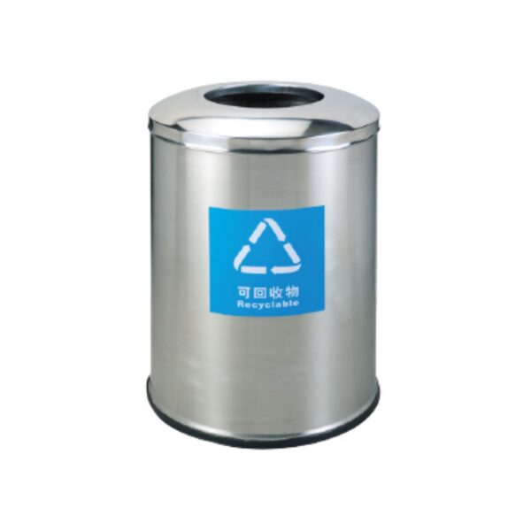 Thùng Rác Trung Tâm Thương Mại Inox Tròn Ø60
