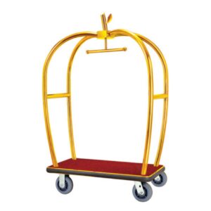 Xe Đẩy Hành Lý Khách Sạn Inox Vàng