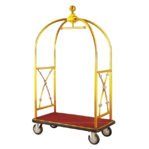 Xe Đẩy Hành Lý Khách Sạn Inox Vàng