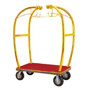 Xe Đẩy Hành Lý Khách Sạn Inox Vàng