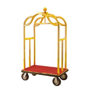Xe Đẩy Hành Lý Khách Sạn Inox Vàng