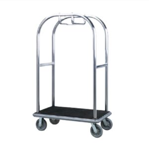 Xe Đẩy Hành Lý Khách Sạn Inox Trắng