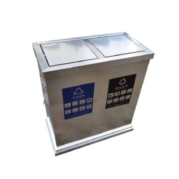 Thùng Rác Inox Nắp Lật 2 Ngăn