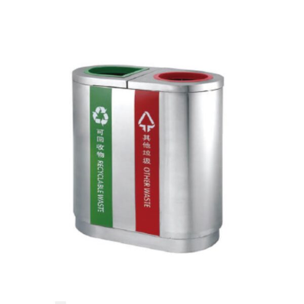 Thùng Rác Inox 2 Ngăn