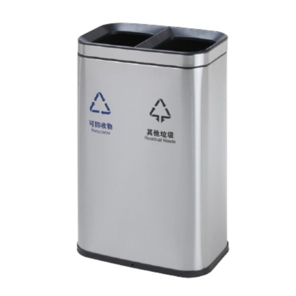 Thùng Rác Inox 2 Ngăn