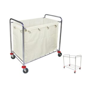 Xe Đẩy Giặt Là Inox Chữ Nhật