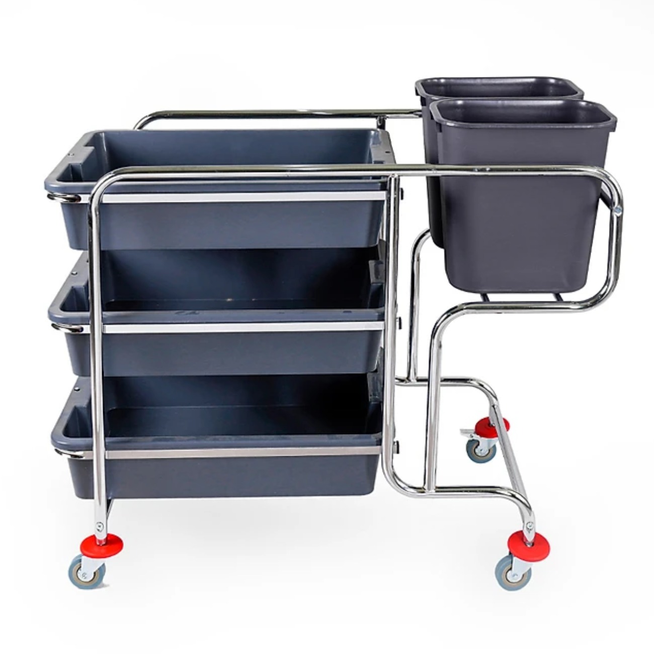 Xe Dọn Bàn 3 Tầng Khung Inox 11