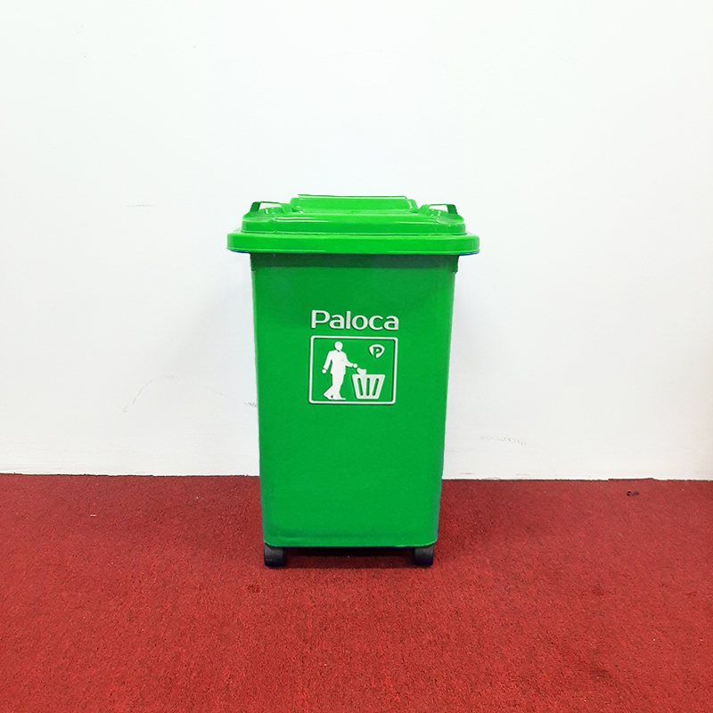 Thùng Rác Nhựa HDPE 60L Màu Xanh Lá