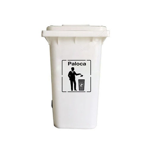 Thùng Rác Nhựa HDPE 120L Màu Trắng