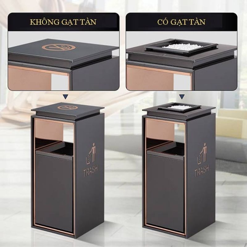 Thùng Rác Sảnh Không Gạt Tàn