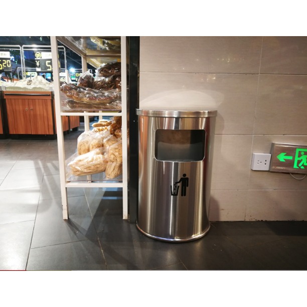 Thùng Rác Inox Bán Nguyệt