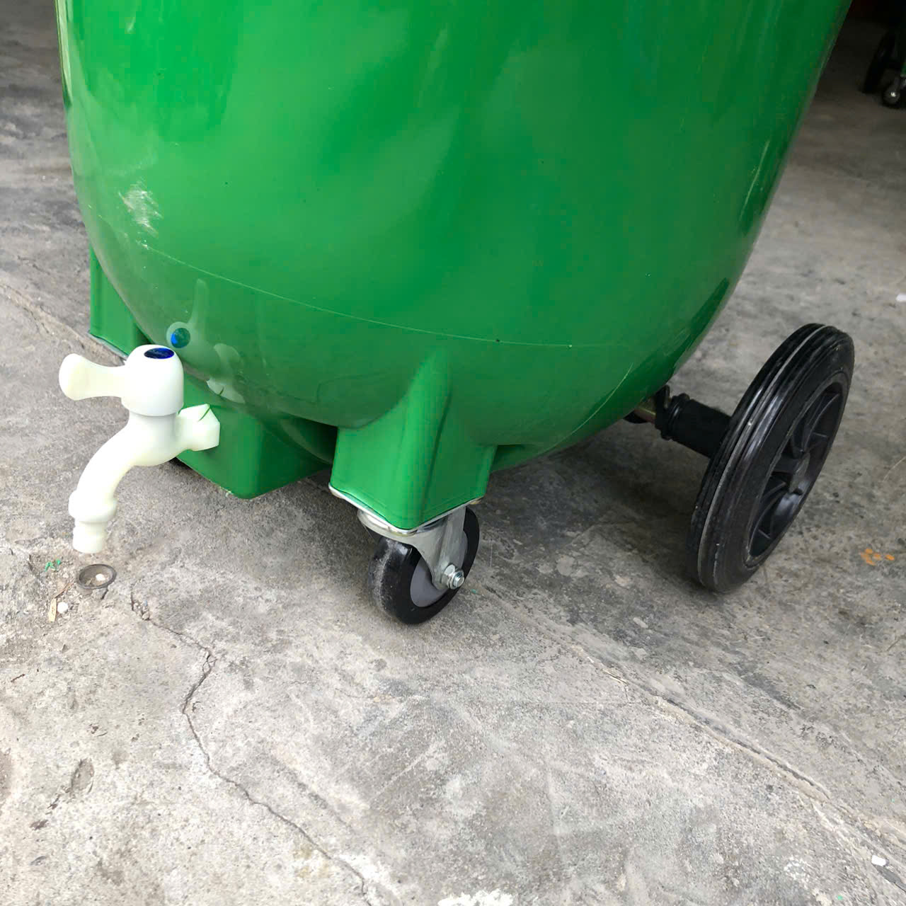 Thùng Rác Nhựa 120L Ủ Rác Hữu Cơ Màu Xanh